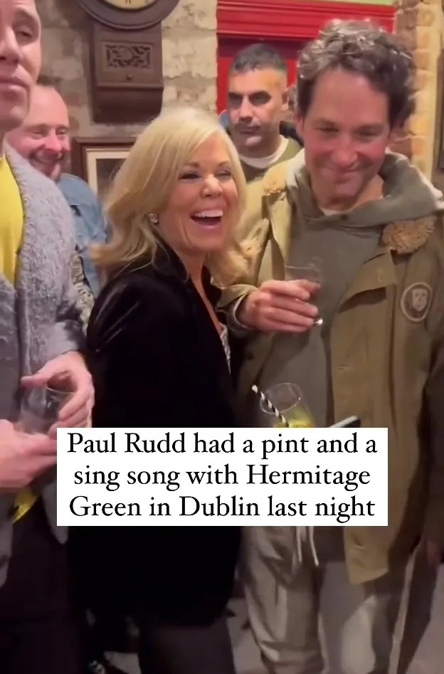 Paul Rudd surprises locals in Dublin as he pops in for a pint