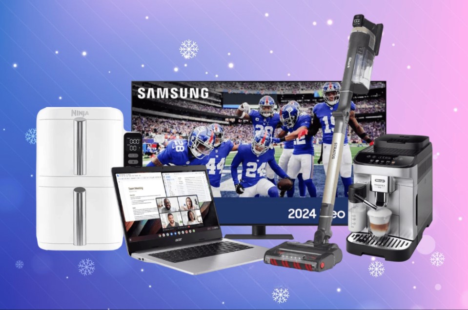 Currys Boxing Day sale featuring electronics and appliances.