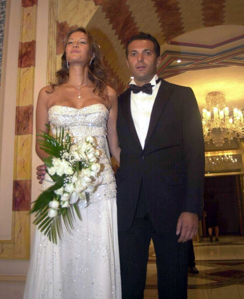 Tarek Kaituni, nephew of Libya’s leader Muammar Gaddafi, at his wedding to Dutch model Lisa Van Goinga