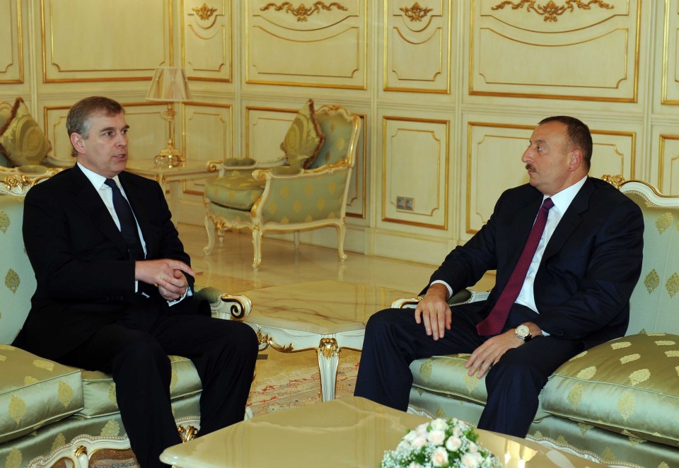 Ilham Aliyev, president of the Republic of Azerbaijan, meets the Prince in Baku