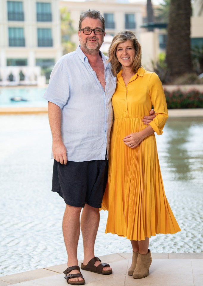 Derek Draper and Kate Garraway at the Versace Hotel.