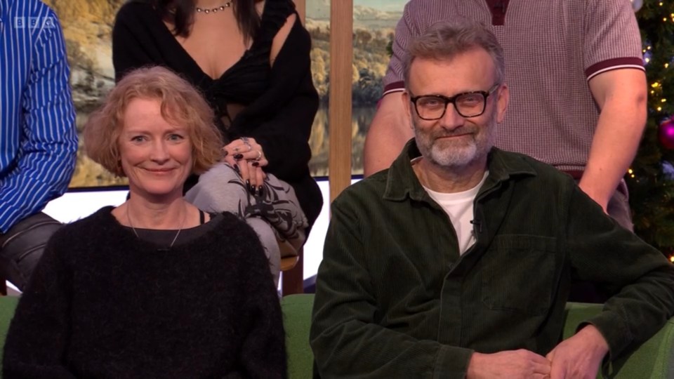 Now real-life couple as Claire Skinner and Hugh Dennis