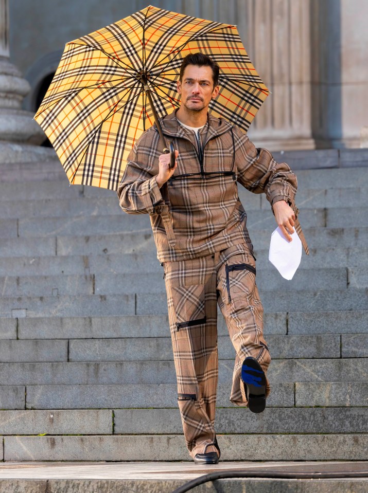 British model David Gandy has signed a lucrative deal to promote fashion brand Burberry