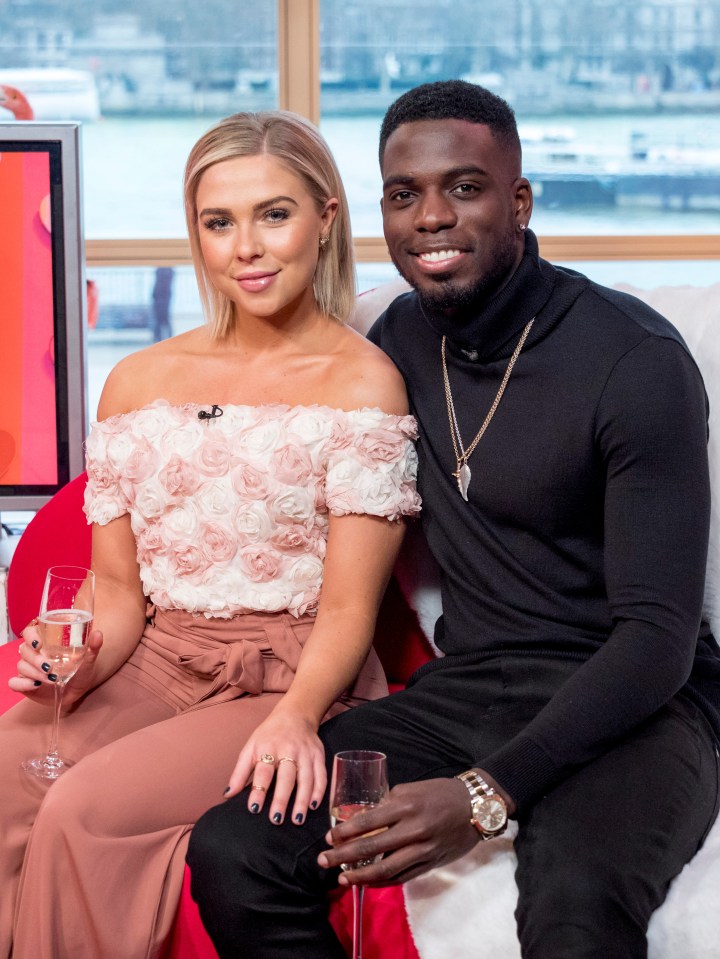 Gabby with her Love Island ex Marcel Somerville