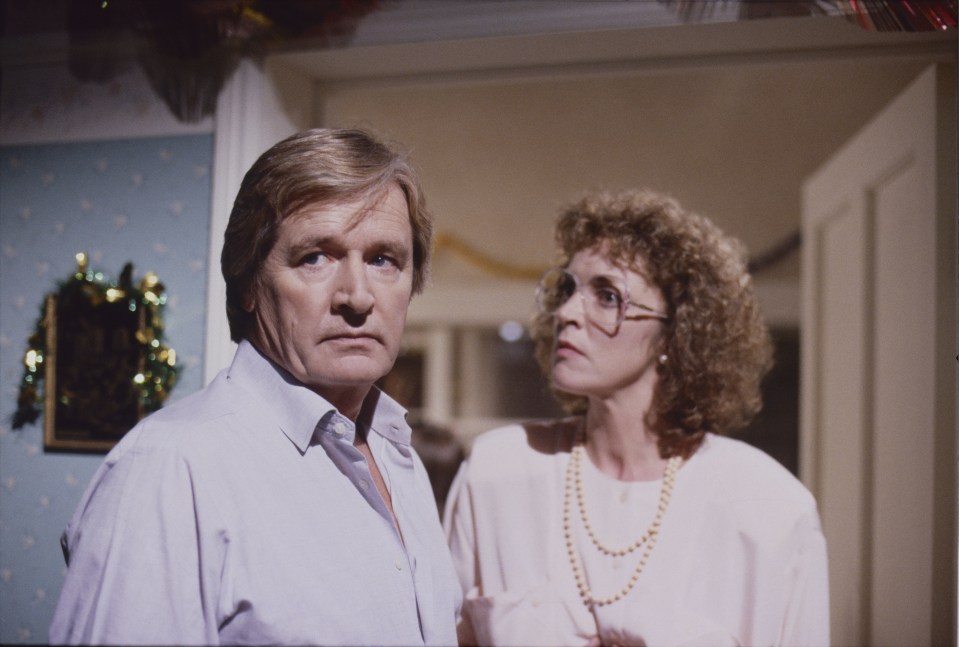 Deidre with her husband Ken who often felt the wrath of her anger