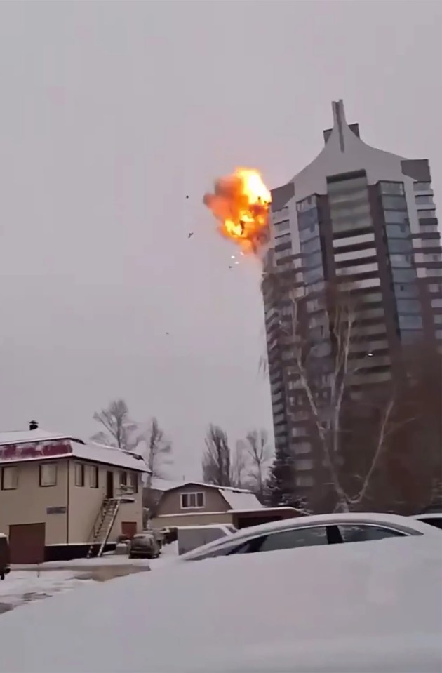 The infrastructure erupted into a fireball