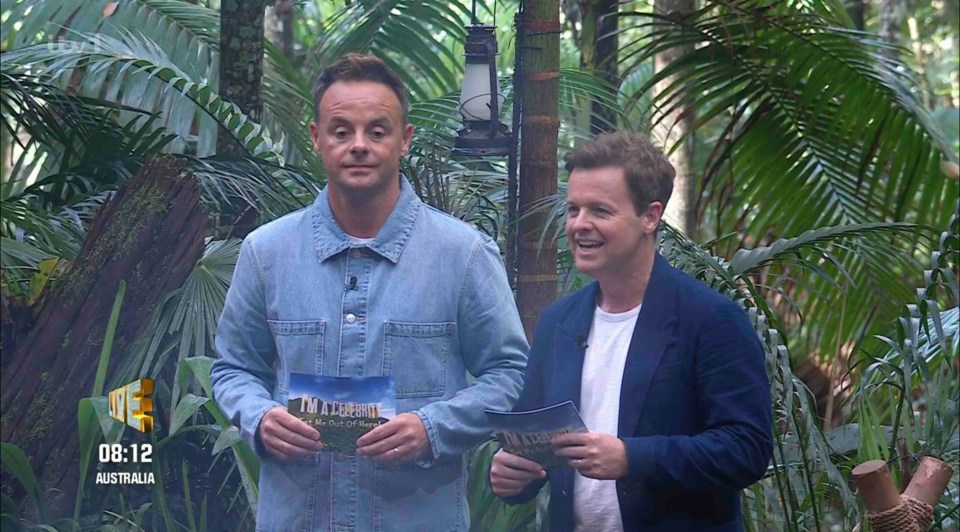 You always know when Ant and Dec are arriving in camp