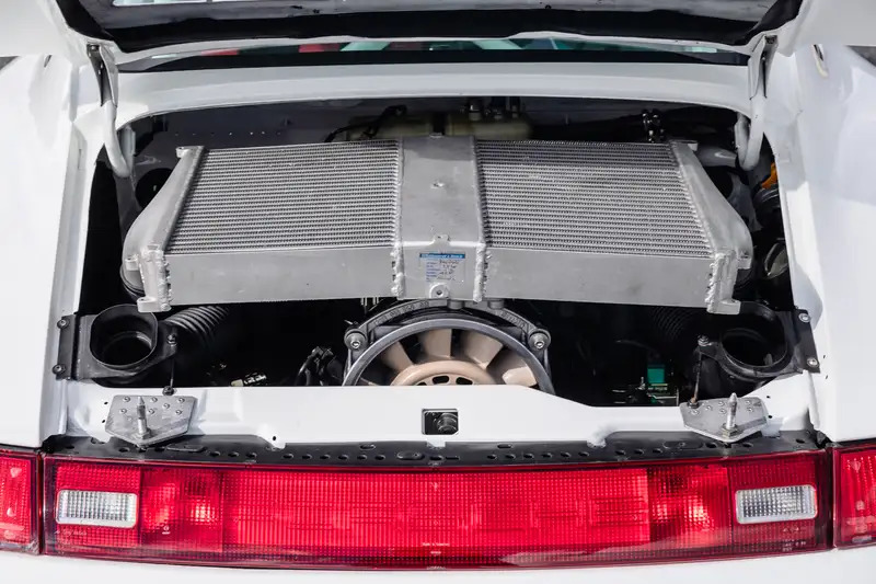 The ultra-rare Porsche's twin-turbocharged engine