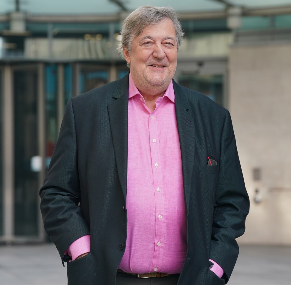 Stephen Fry is knighted for his work on mental health awareness