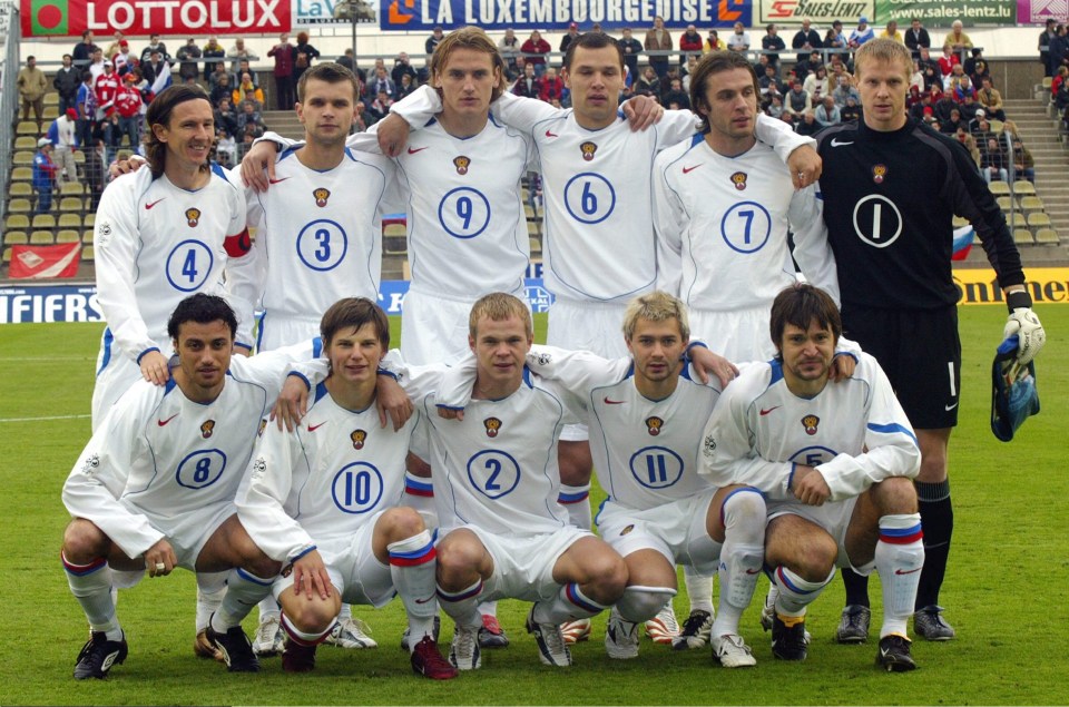 Bugayev, back row second from left, was a rising star with the Russia team