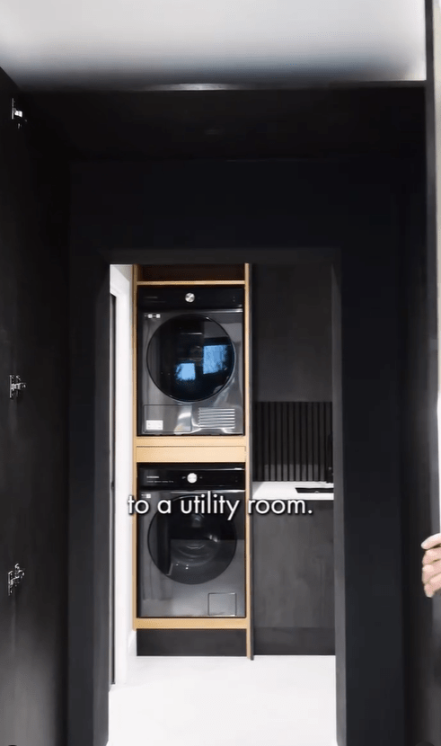 The utility room has a secret entrance