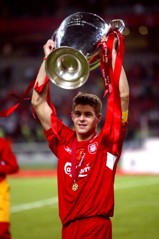 Steven Gerrard led Liverpool to a major comeback in the 2005 Champions League final