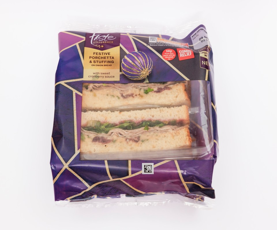 Sainsburys' festive sarnie was lovely to eat