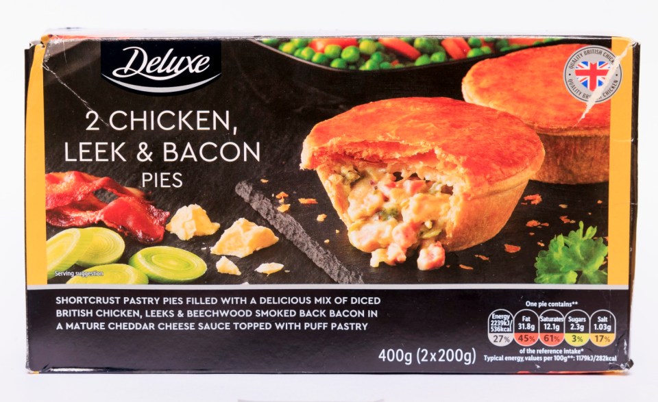 Lidl is selling 2 Chicken, Leek and Bacon Pies for £2.99