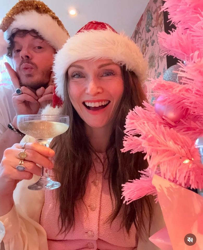 Pop star Sophie Ellis-Bextor got on the fizz early