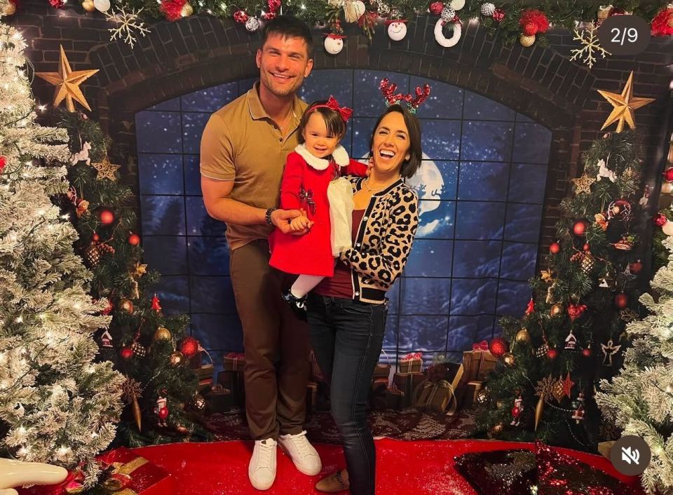 Strictly stars Janette Manrara and Aljaž Škorjanec posed with their adorable daughter today