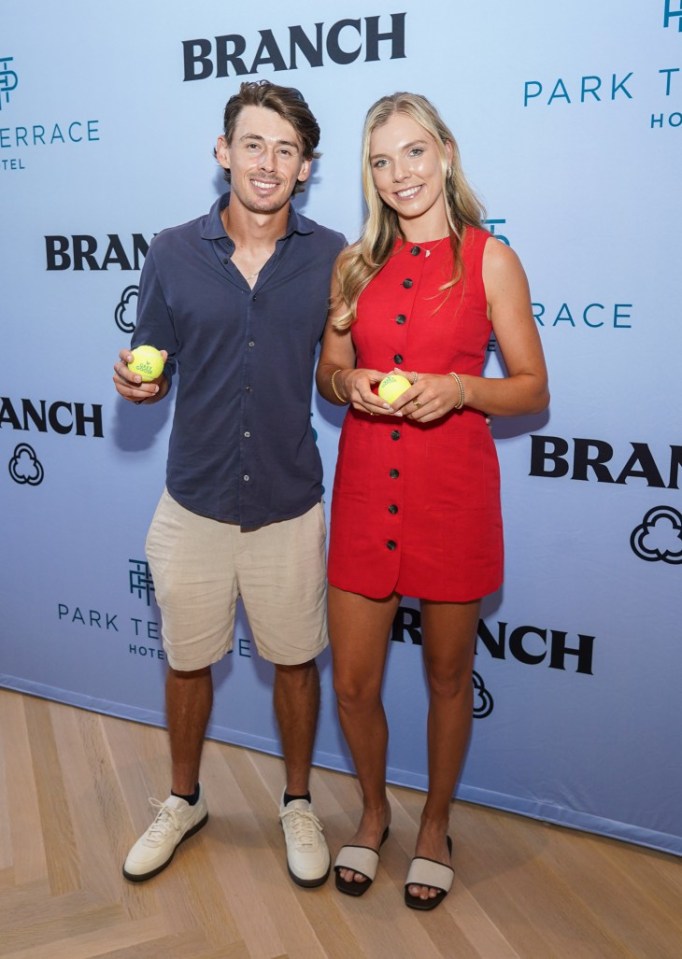 Boulter is dating Aussie tennis pro Alex de Minaur