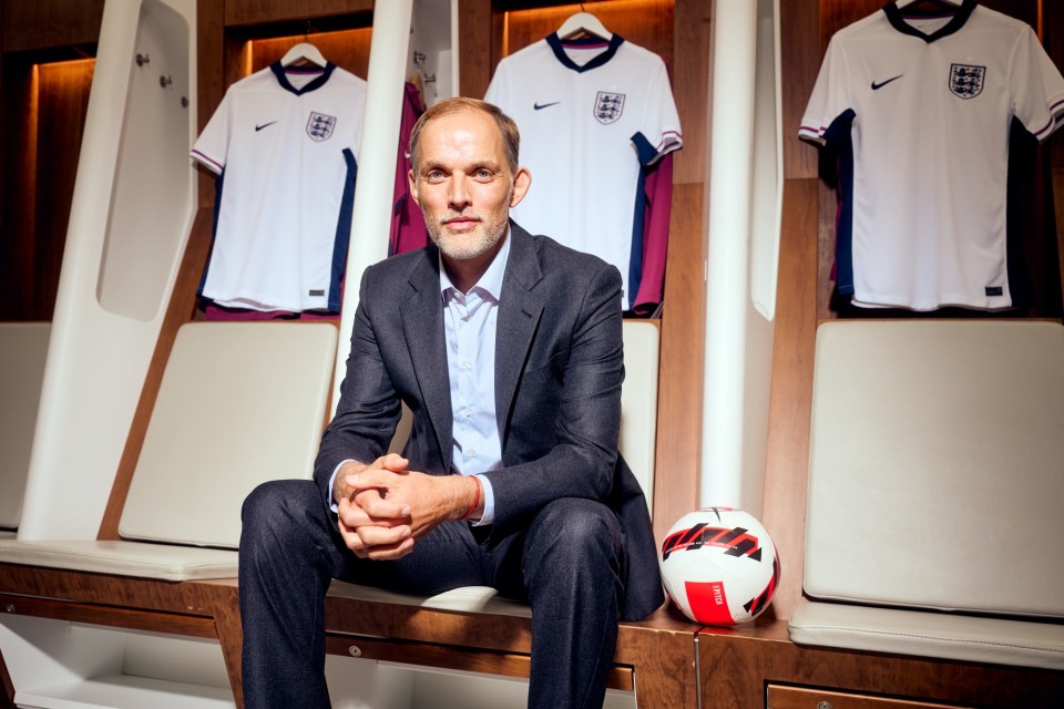 LONDON, ENGLAND - OCTOBER 16: Thomas Tuchel poses for a photo as he is announced as the new England manager at Wembley Stadium on October 16, 2024 in London, England. (Photo by Michael Regan - The FA/The FA via Getty Images)