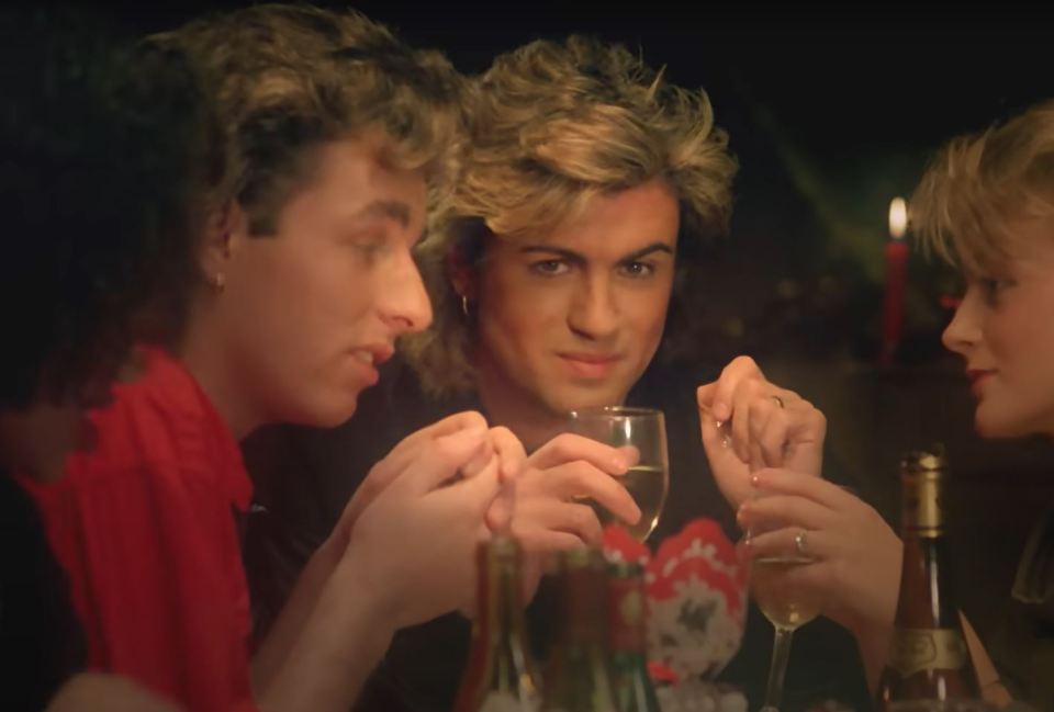 George Michael in the 1984 Last Christmas music video