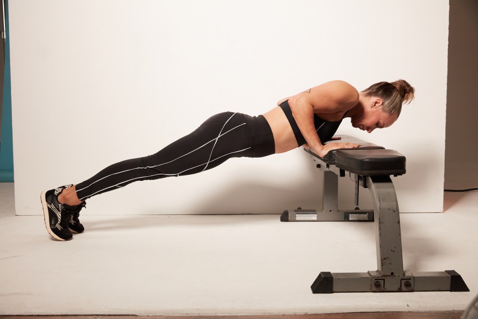 An incline press-up is a lot easier to do than a floor push-ups