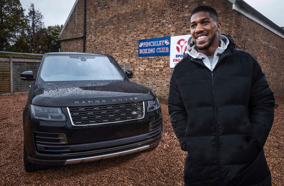 Joshua outside his old amateur gym in Finchley