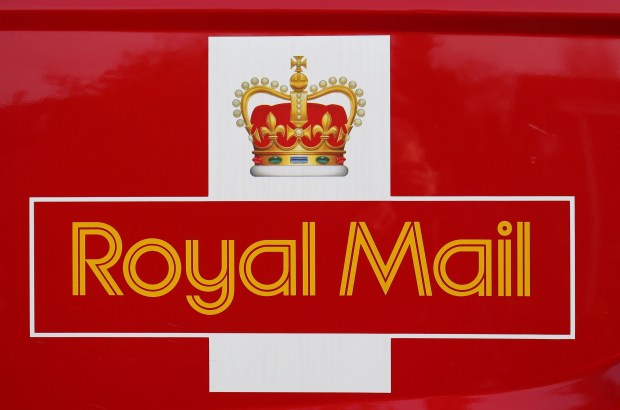 Royal Mail logo with crown.