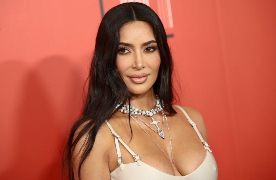 Kim Kardashian at the 2024 Vanity Fair Oscar Party.