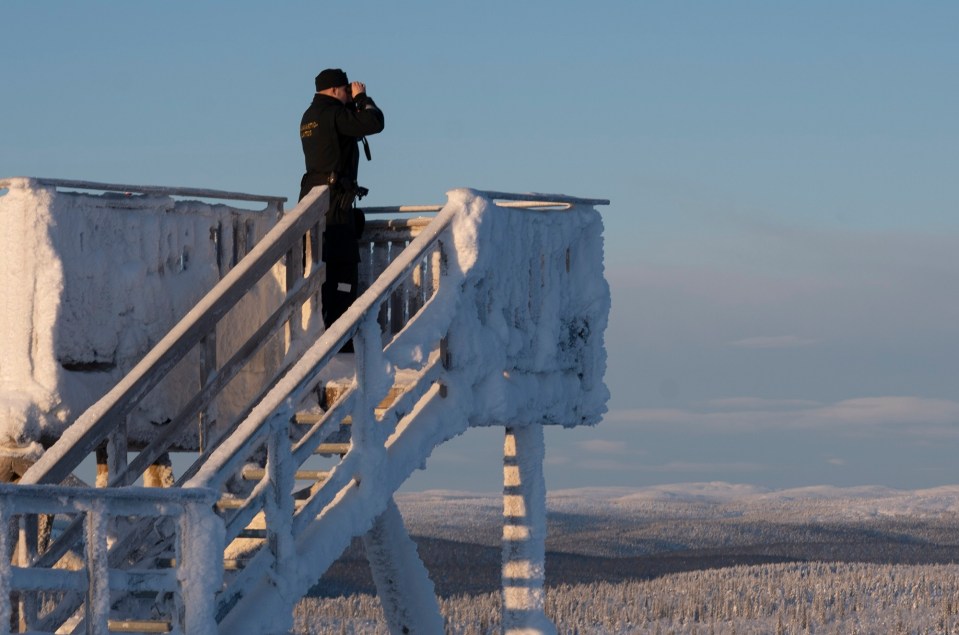 The Ivalo base is the closest US troops can be stationed to mainland Russia - just 20 miles away