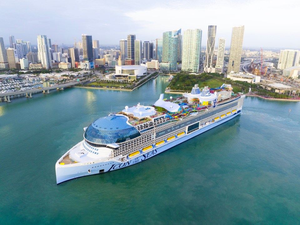 At full capacity cruise ship The Icon of the Seas can accommodate 7,600 guests and 2,350 crew across 20 dazzling decks