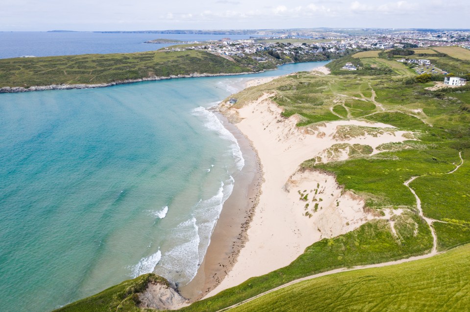 Crantock beach is a good choice for families – it’s backed by sand dunes, with a river for shallow paddling.