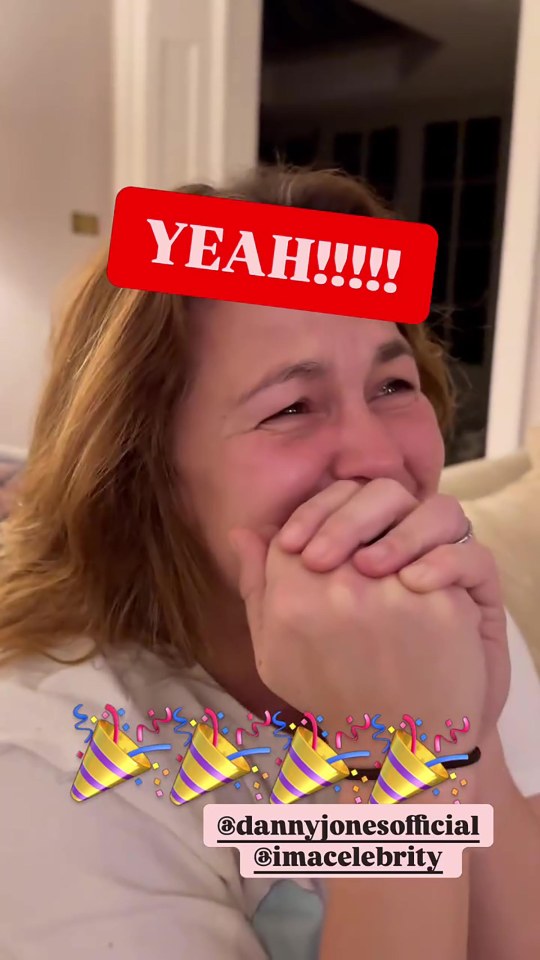 Tom shared a video of former winner and wife Giovanna reacting to Danny's win