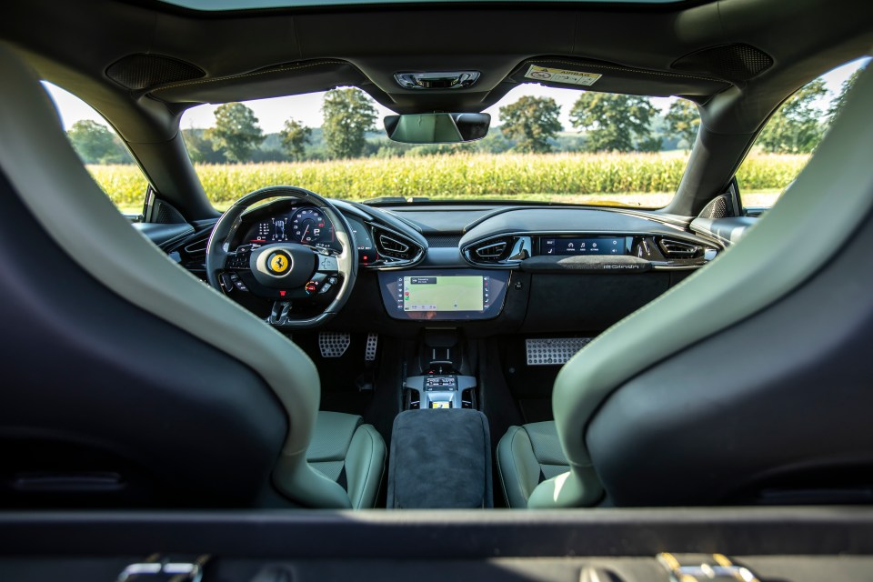 The cockpit is surprisingly comfy with massaging and ventilated seats to soothe your bones