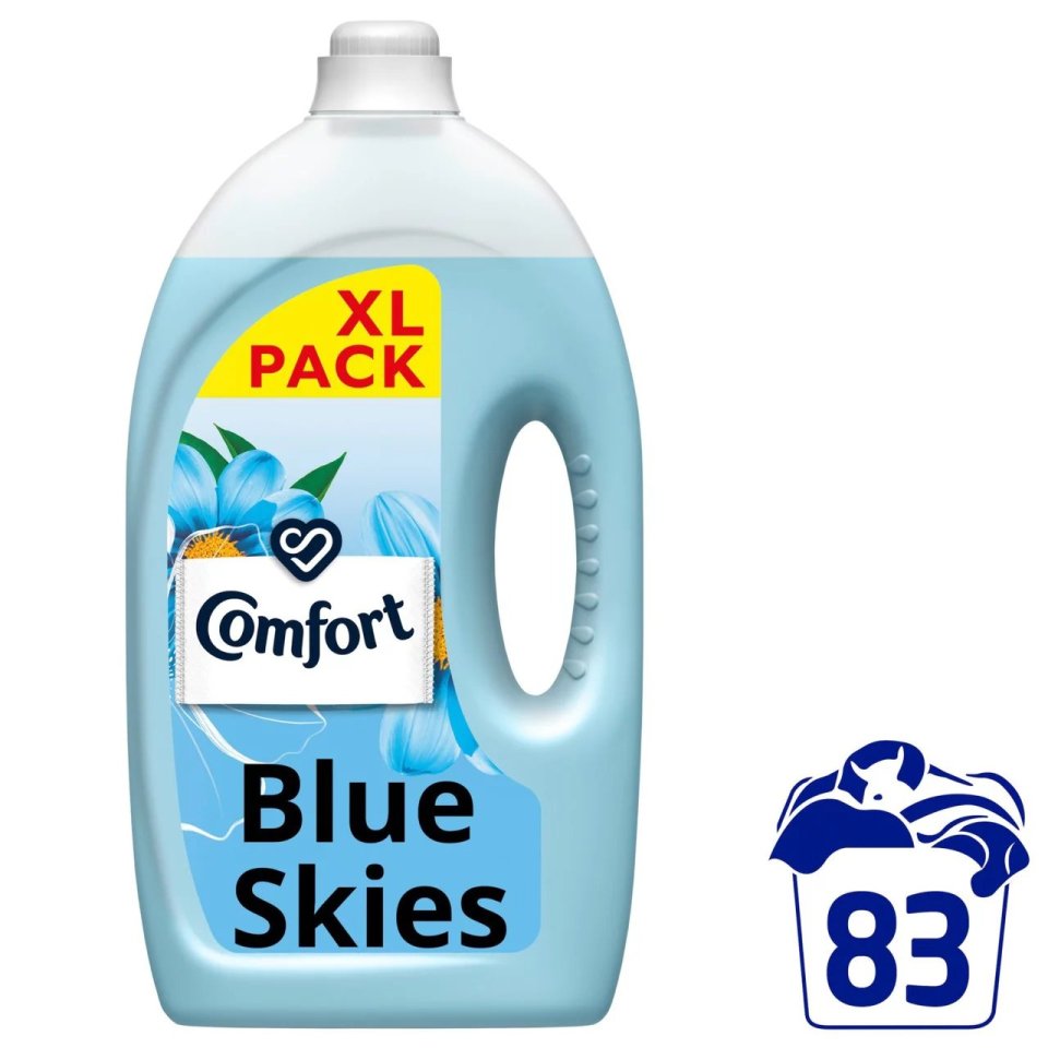 Comfort Blue Skies fabric softener, XL pack.