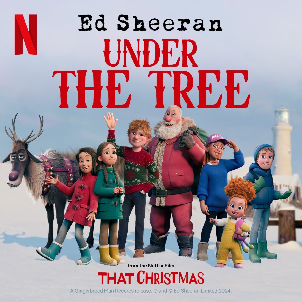 Ed Sheeran's Under The Christmas Tree Created was for Richard Curtis’s animated film, That Christmas