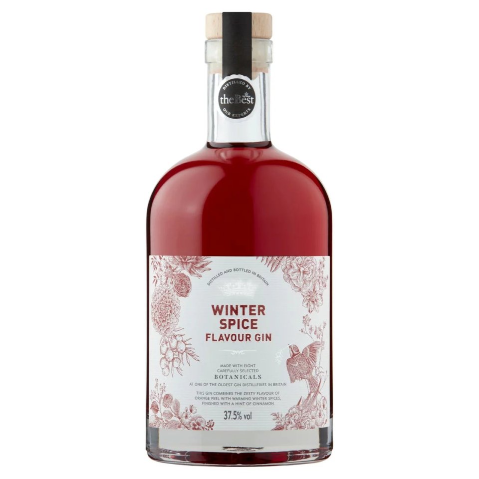 Bottle of Winter Spice Flavour Gin.