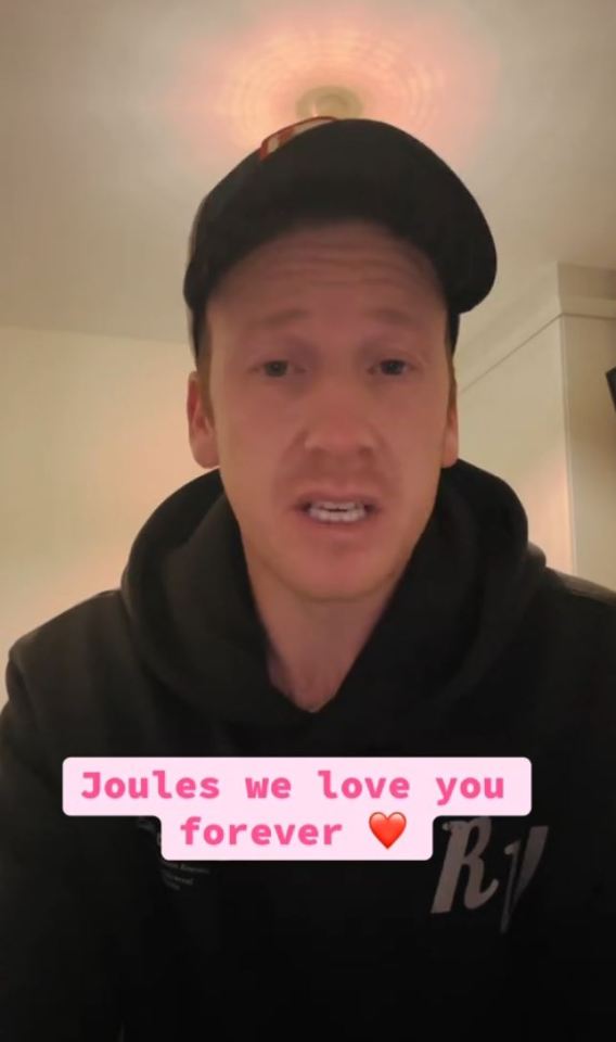 Joe took to TikTok to share the devastating news of his daughter's passing