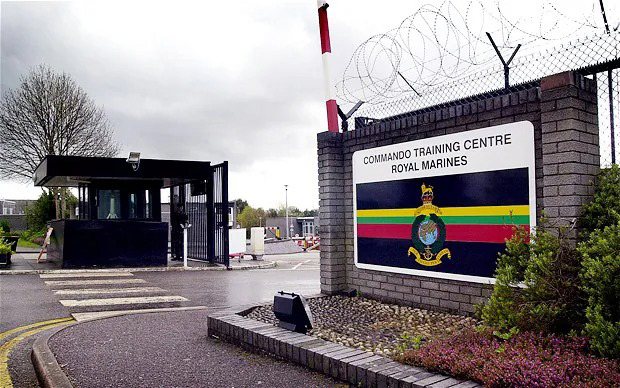 Recruits at an elite Marines base had to remove their 20ft Christmas tree over health and safety concerns