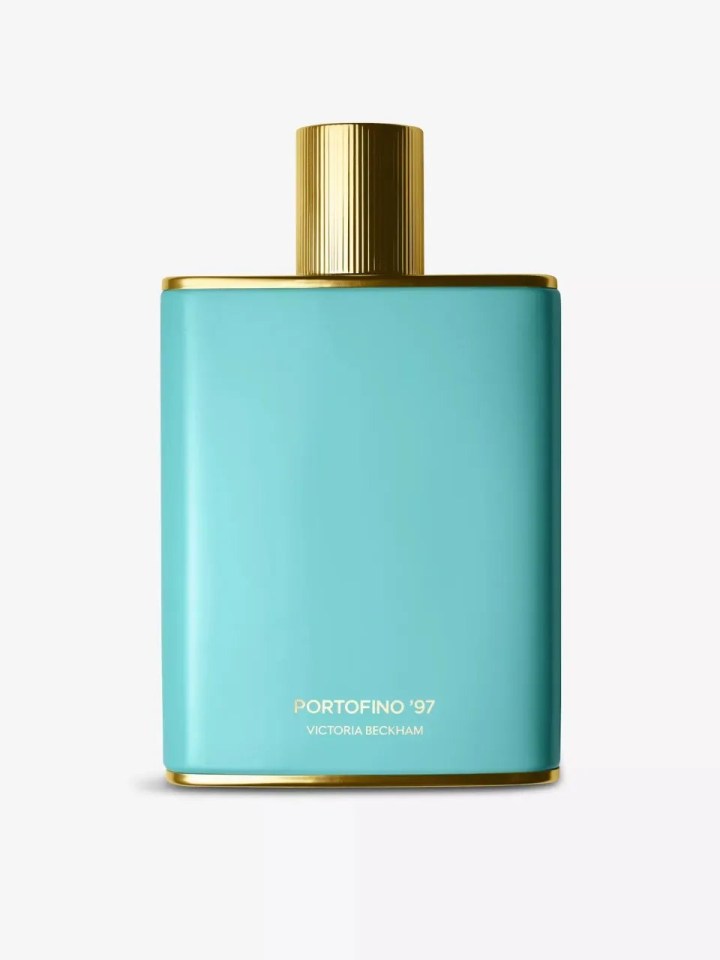 Victoria Beckham Portofino '97 perfume bottle.