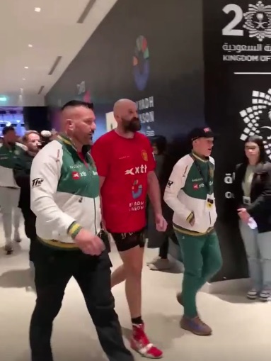 Tyson Fury complained about the decision backstage