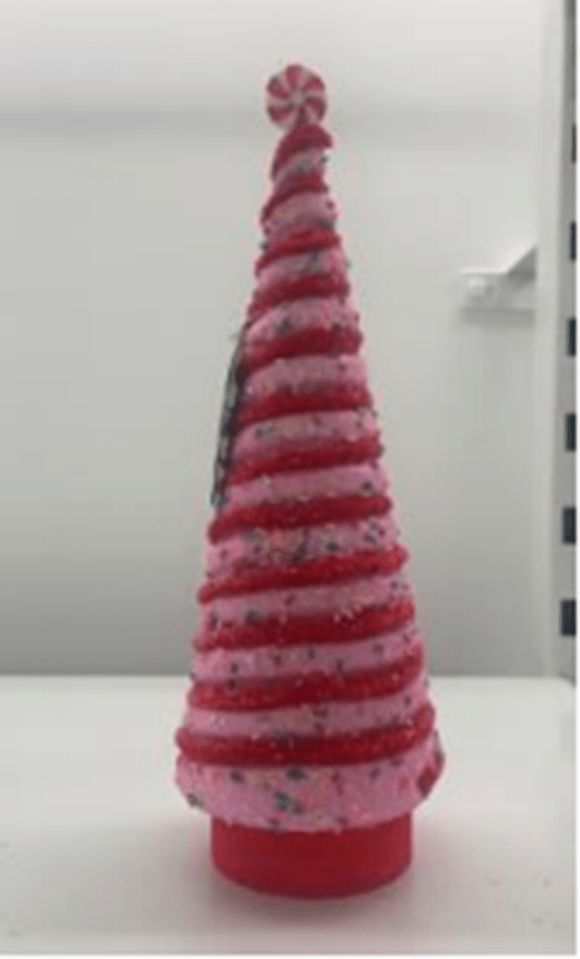 Matalan has issued an urgent recall of a striped Christmas tree decoration