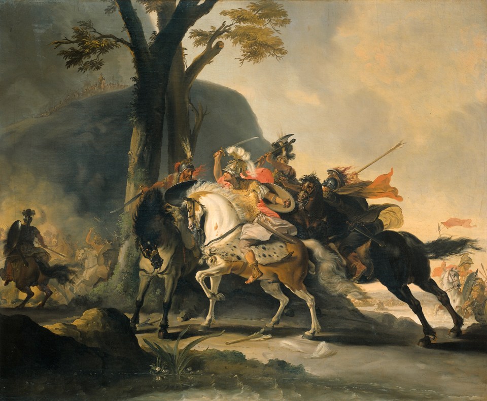 Alexander the Great at the Battle of Granicus.