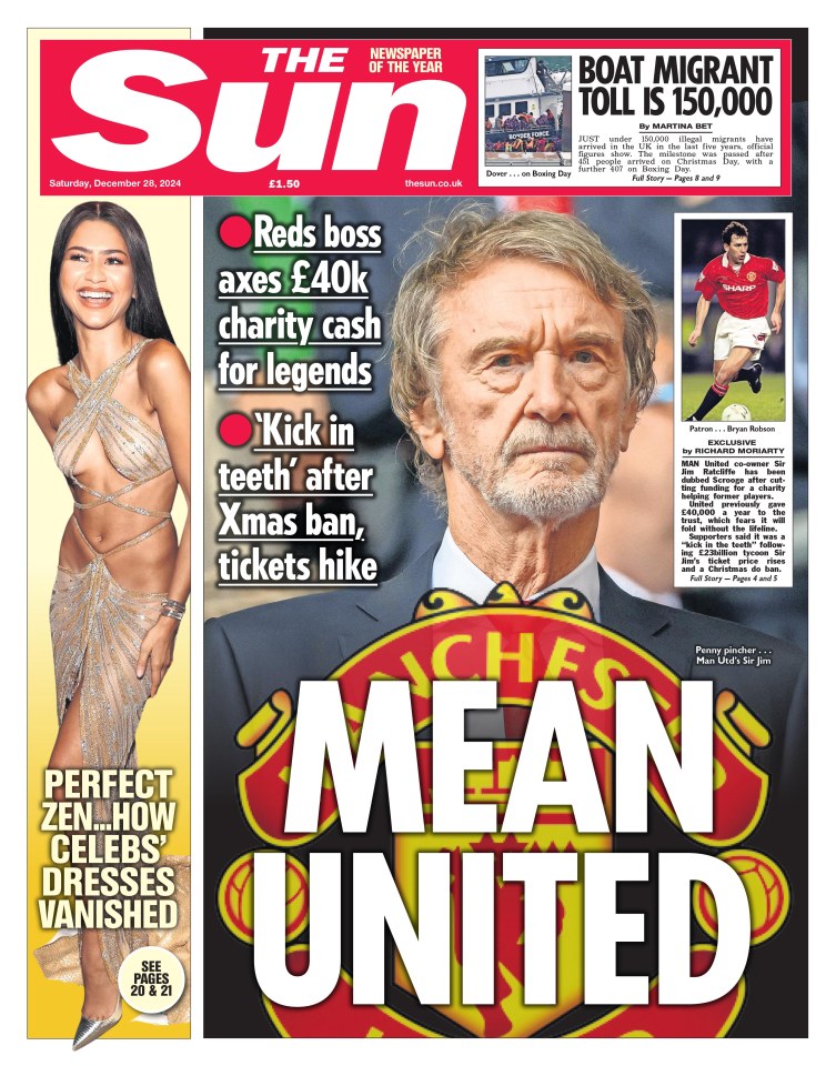 SunSport revealed on Friday the club was halting payments to a charity helping former players