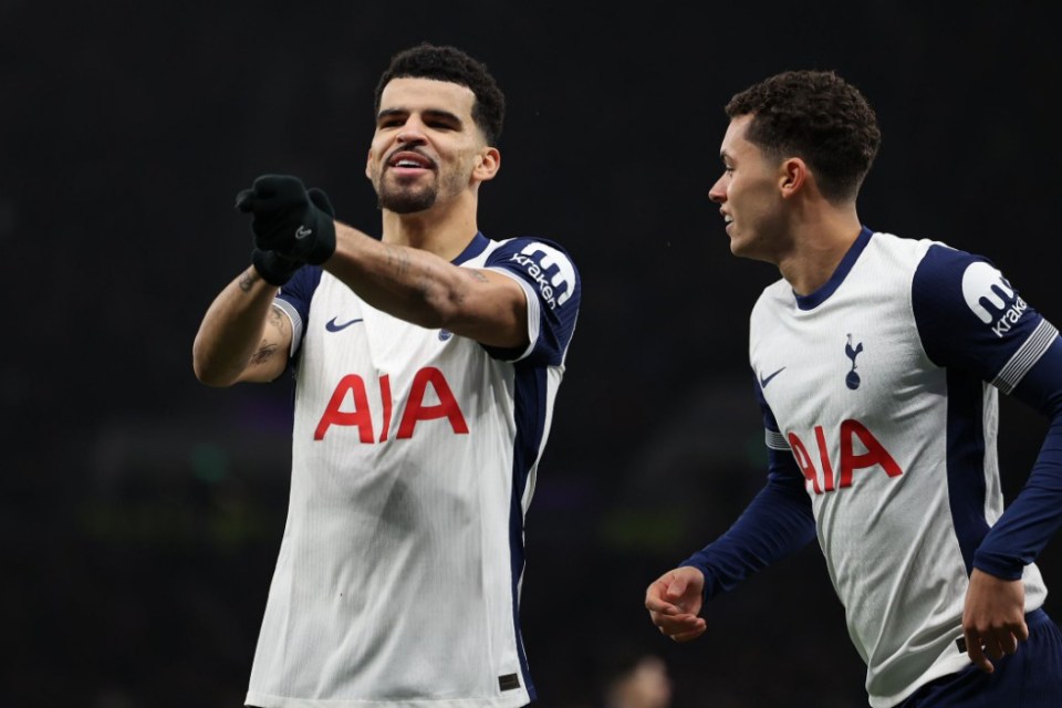 Solanke scored his sixth Spurs goal since joining in the summer