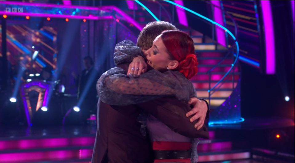 Chris and Dianne broke down in tears after their second performance