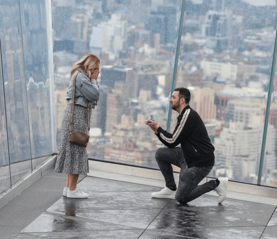 Humphries popped the question in New York back in May