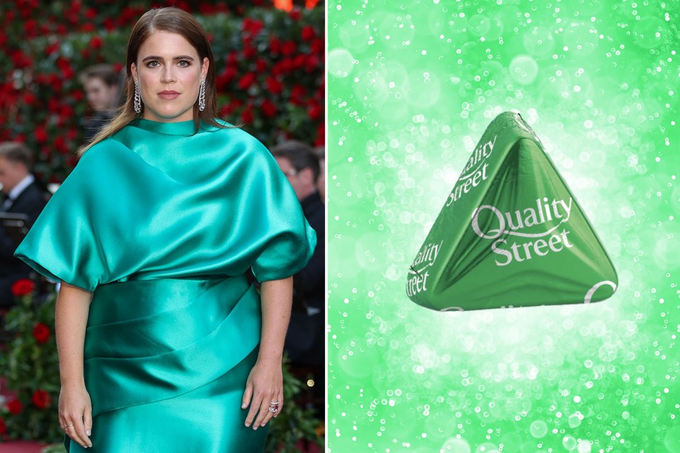 Princess Eugenie wearing a green Fendi dress