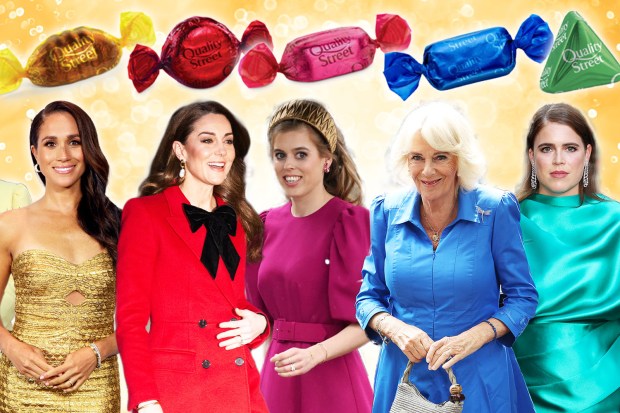 Royal women compared to Quality Street candies.