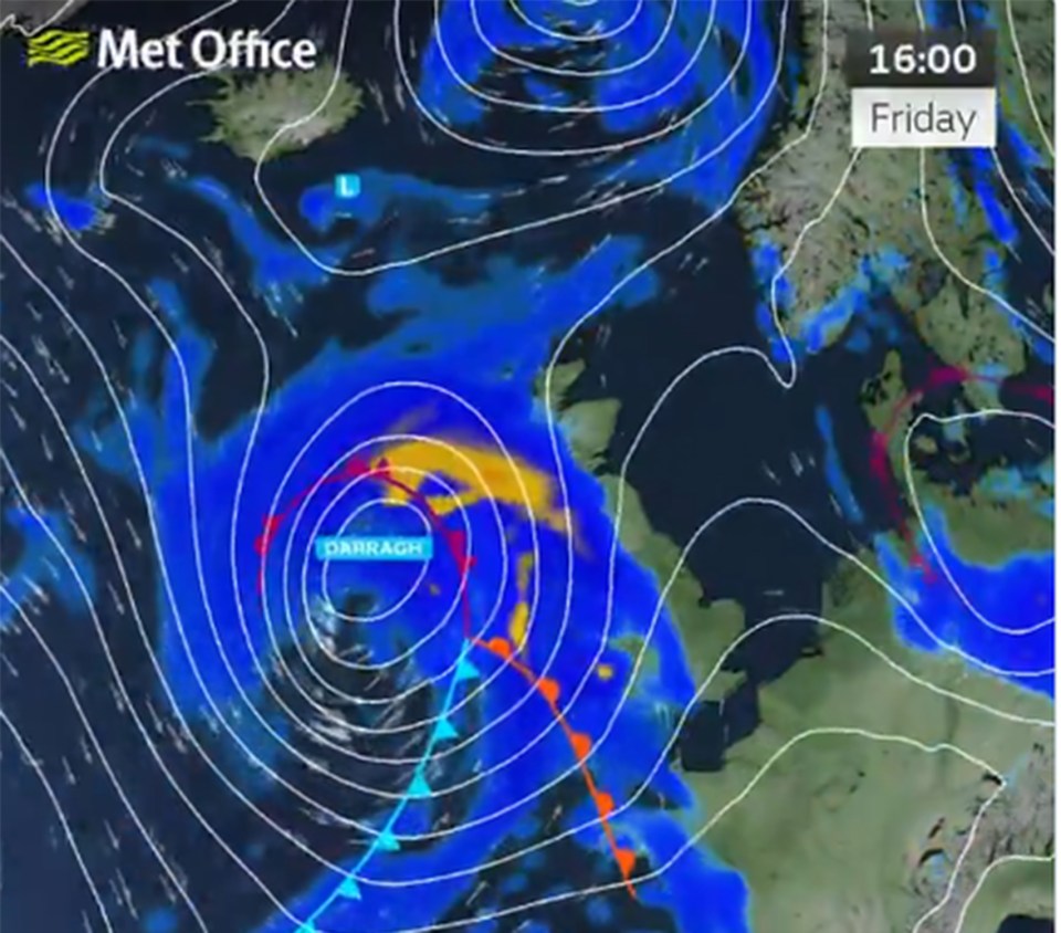 The storm continues to batter the UK tomorrow