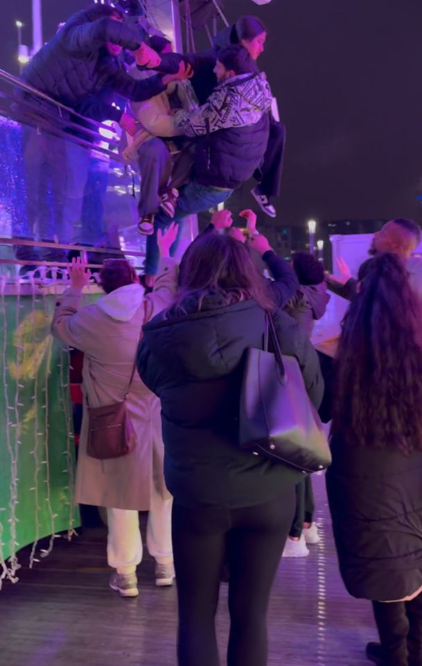 The chaos occurred in a Birmingham Christmas fairground