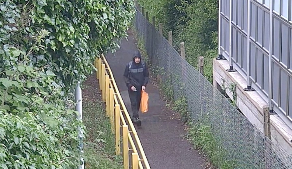 Saadi seen on CCTV arriving in Bournemouth